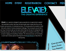 Tablet Screenshot of elevatedance.net